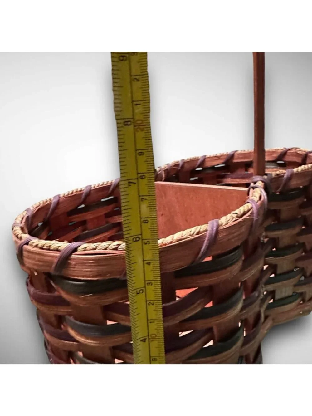 Rustic Handmade Wooden Basket For Wine Or Picnic – Reuben E Stutzman – Dual Comp